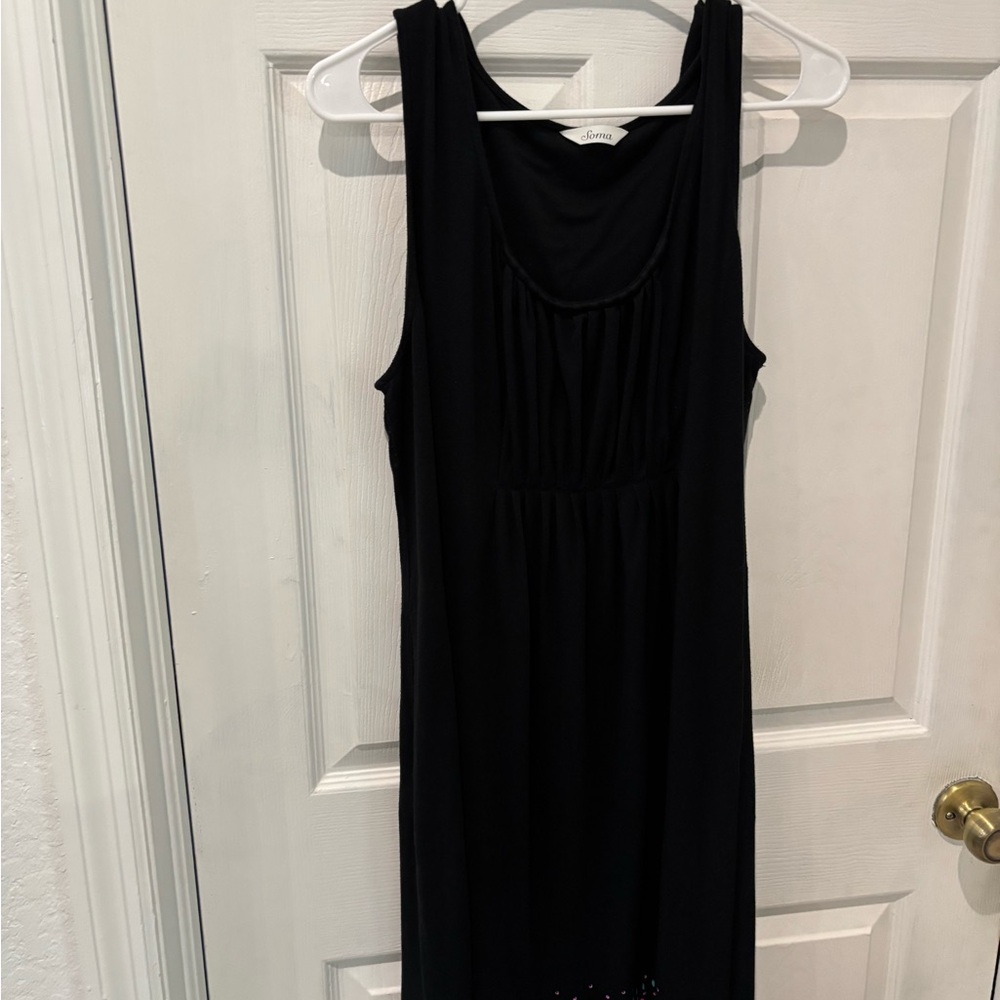 Soma Black dress embellished at hem